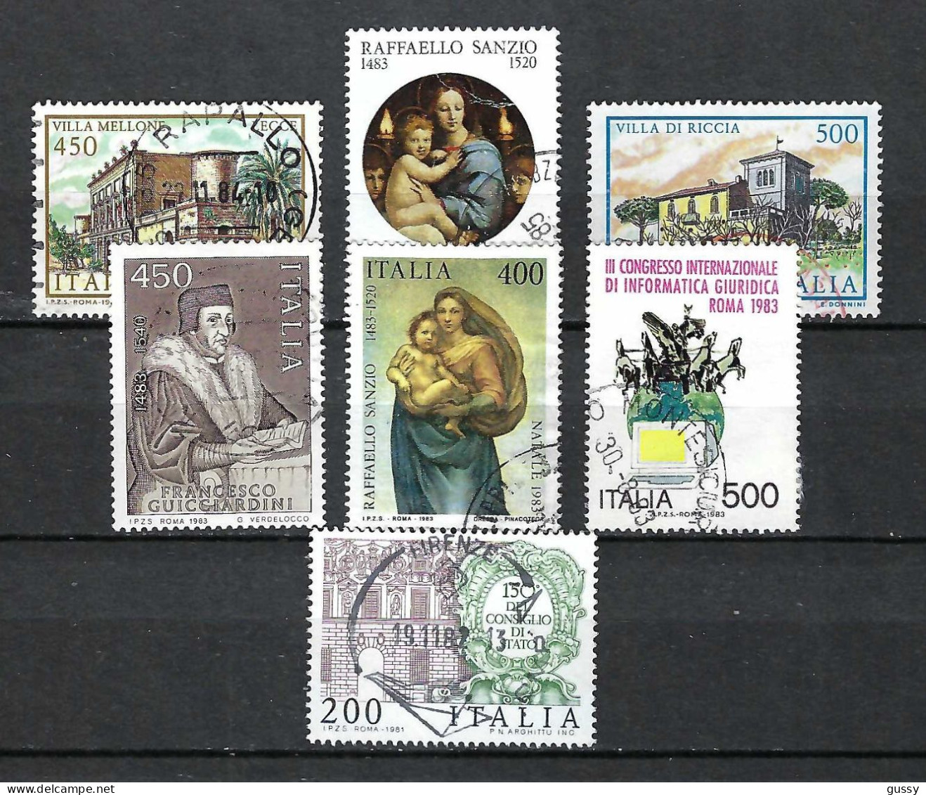 ITALIE Ca. 1981-83: Lot D' Obl. - 1981-90: Usados