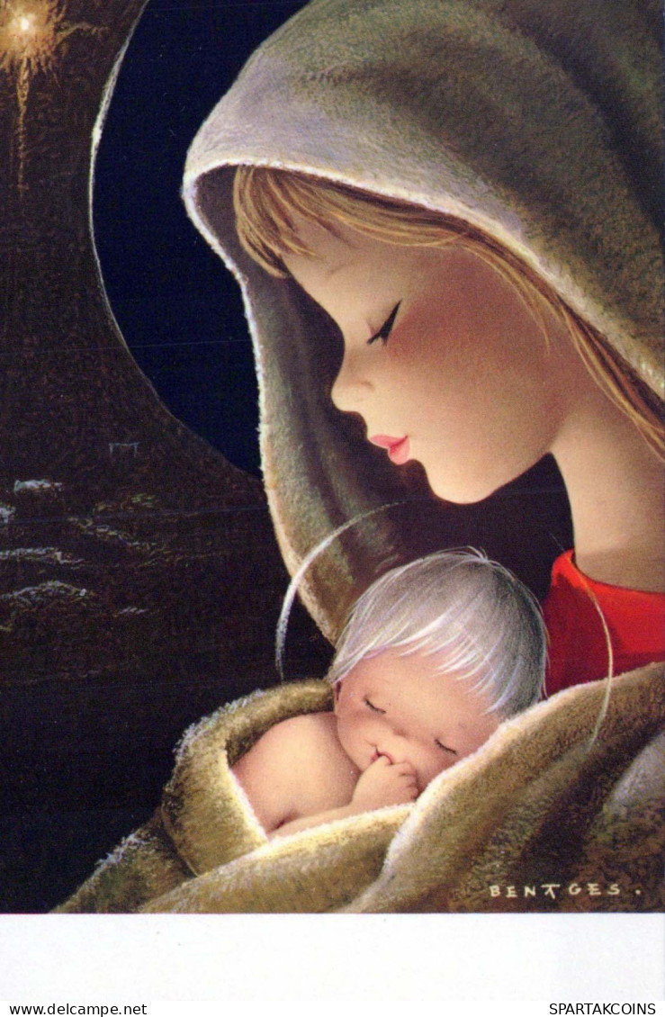 Virgen Mary Madonna Baby JESUS Religion Vintage Postcard CPSM #PBQ037.GB - Virgen Maria Y Las Madonnas