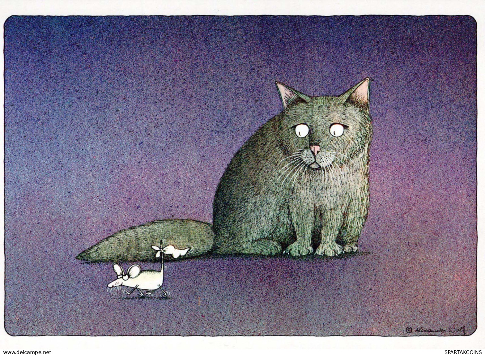 CAT KITTY Animals Vintage Postcard CPSM #PBQ754.GB - Gatos