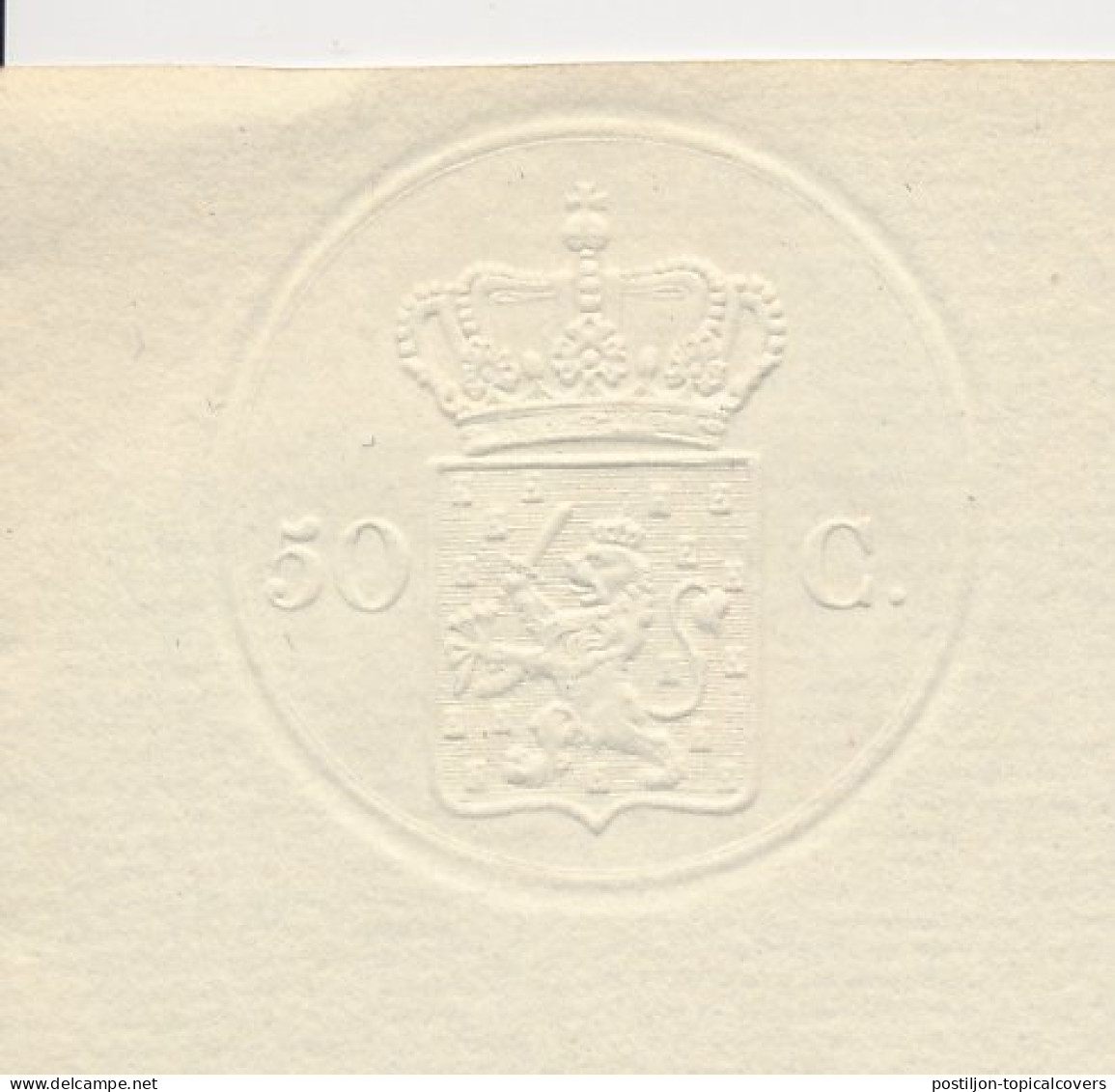 Fiscaal / Revenue - Droogstempel 50 C. - Wolvega 1851 - Revenue Stamps