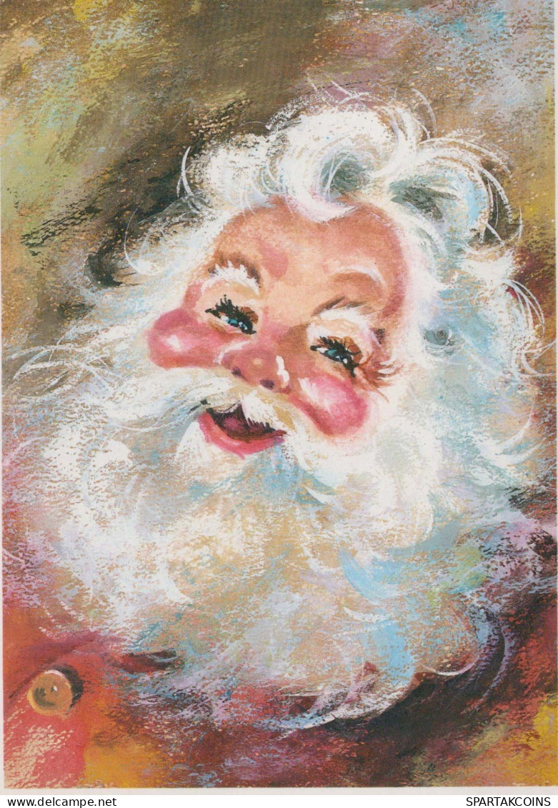 SANTA CLAUS Happy New Year Christmas Vintage Postcard CPSM #PBL470.GB - Kerstman