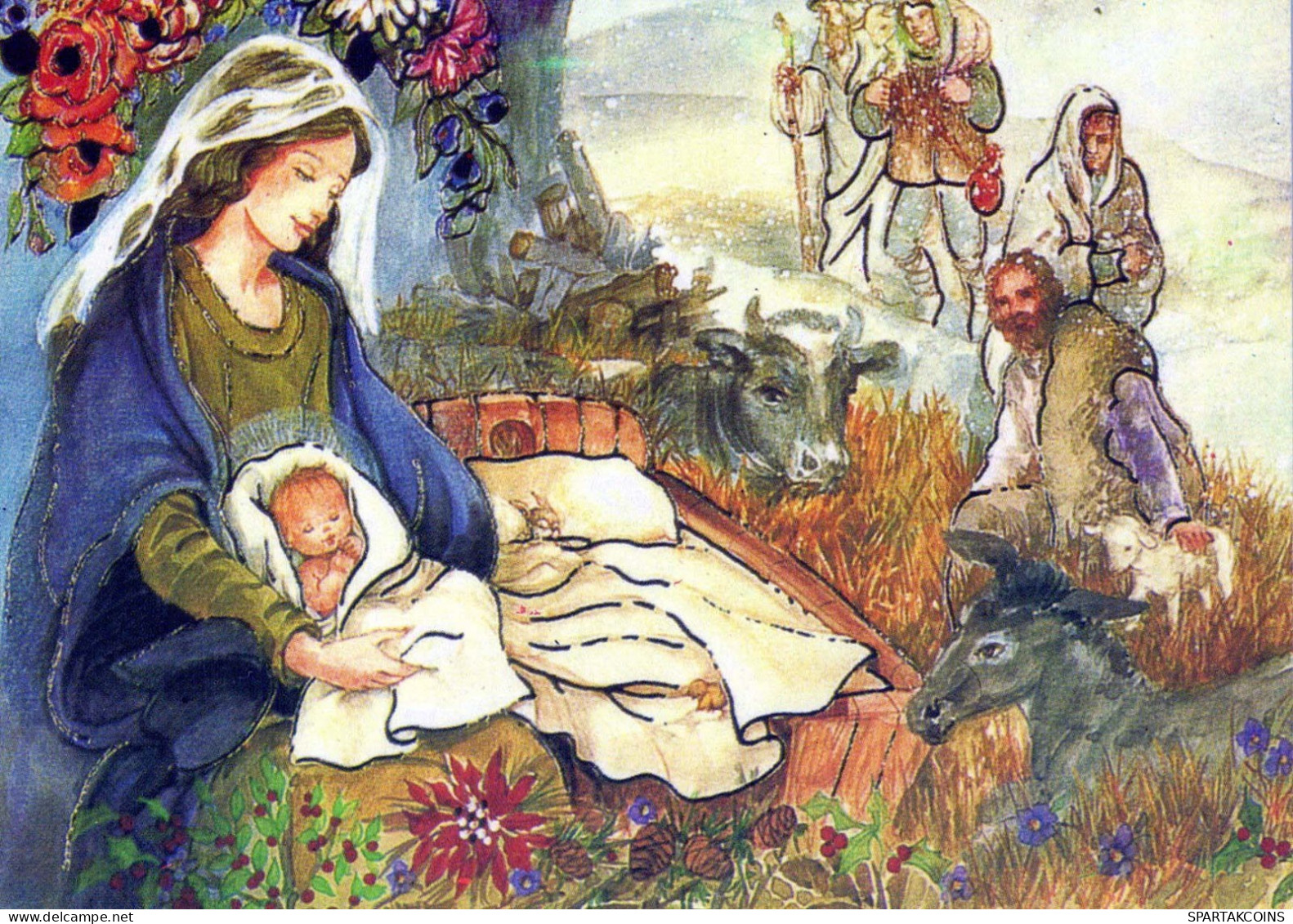 Virgen Mary Madonna Baby JESUS Christmas Religion #PBB680.GB - Jungfräuliche Marie Und Madona