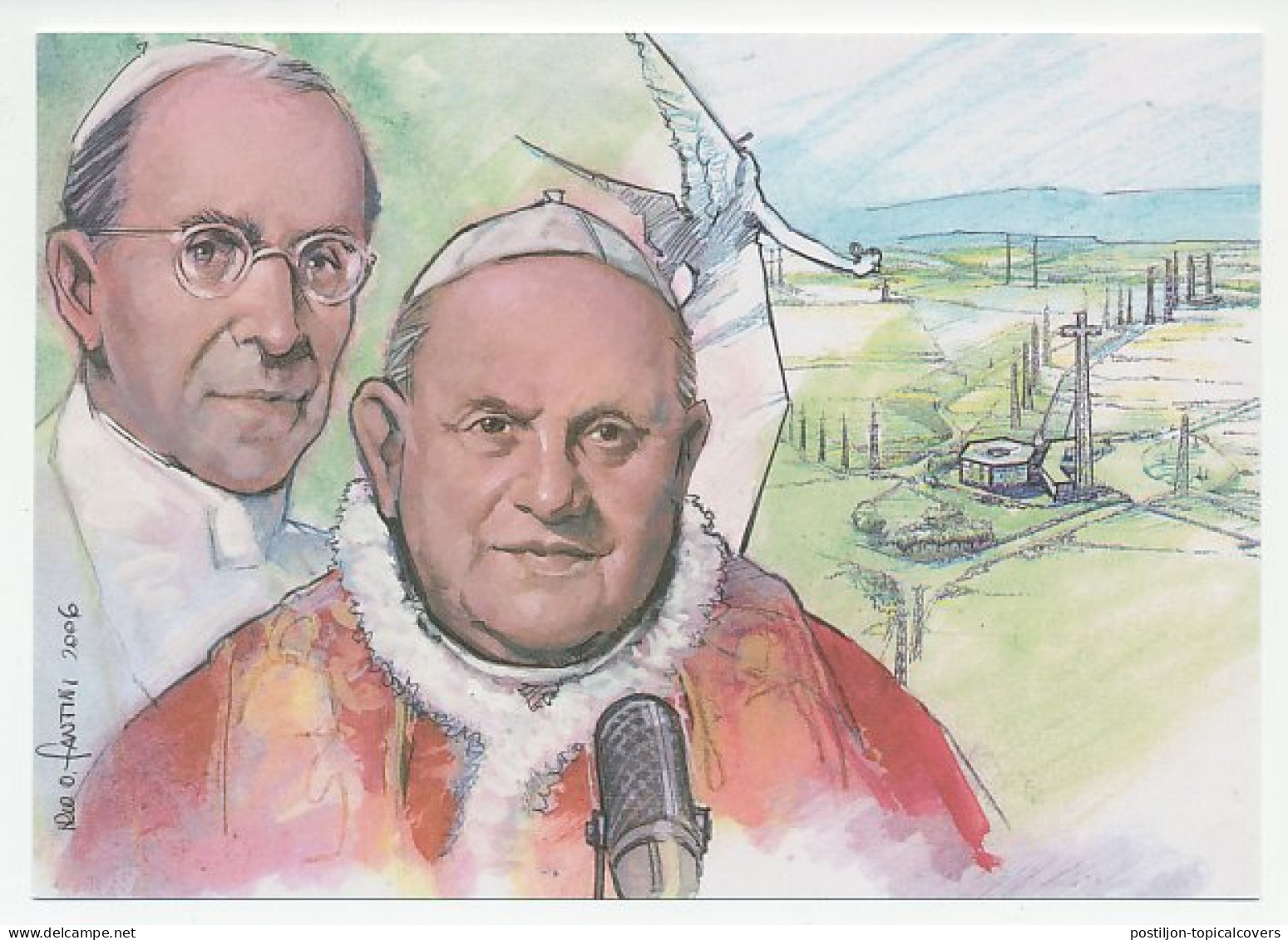 Postal Stationery Vatican 2006 Radio Vatican - Pope Pius XII - Pope John XXIII  - Sonstige & Ohne Zuordnung