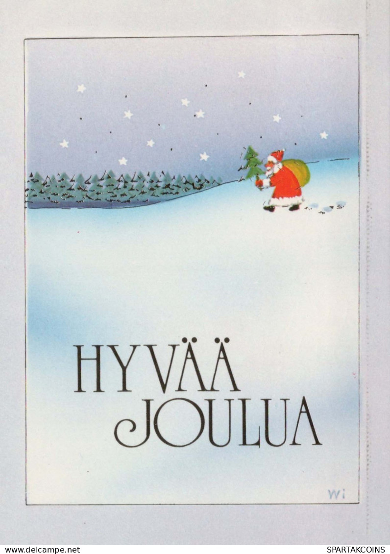 SANTA CLAUS Happy New Year Christmas Vintage Postcard CPSM #PAU513.GB - Kerstman
