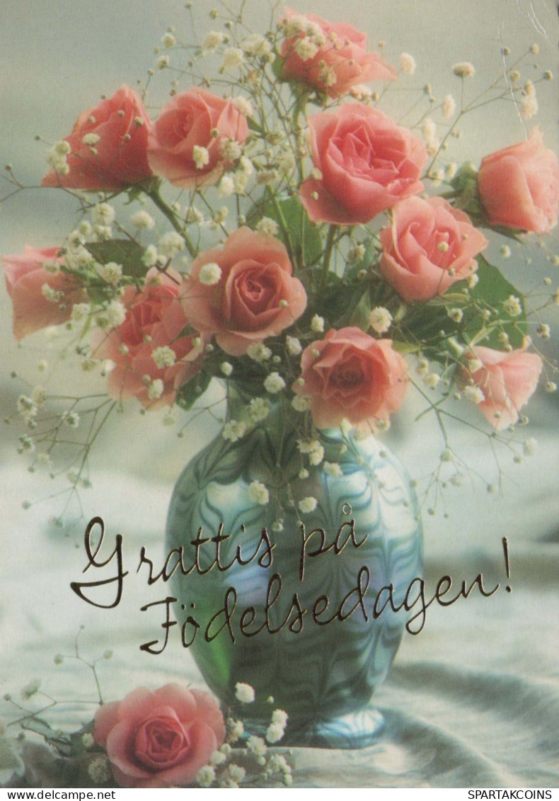 FLOWERS Vintage Postcard CPSM #PAS677.GB - Blumen