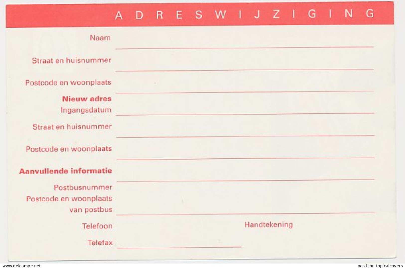 Verhuiskaart G. 57 - Versnijding - Ganzsachen