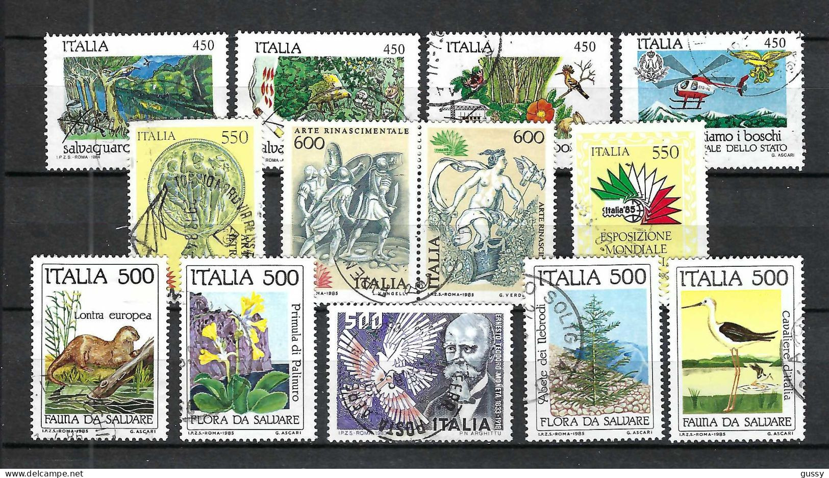 ITALIE Ca. 1984-85: Lot D' Obl. - 1981-90: Usados