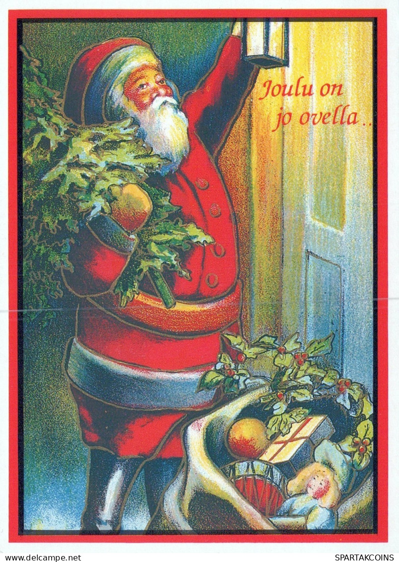 SANTA CLAUS CHRISTMAS Holidays Vintage Postcard CPSM #PAK815.GB - Kerstman