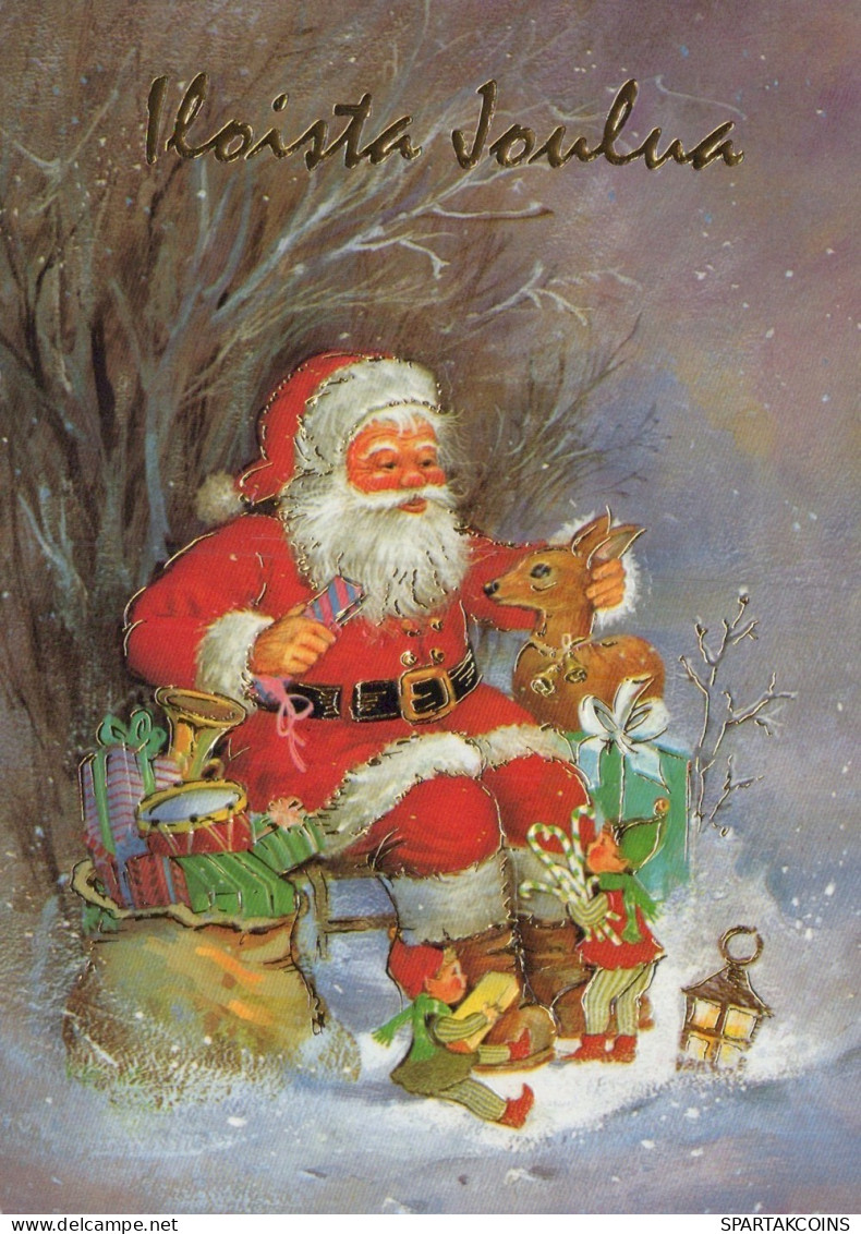 SANTA CLAUS CHRISTMAS Holidays Vintage Postcard CPSM #PAK620.GB - Kerstman