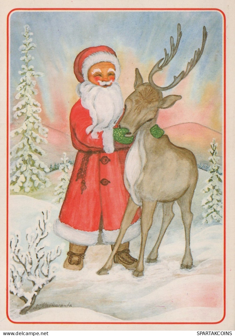 SANTA CLAUS CHRISTMAS Holidays Vintage Postcard CPSM #PAJ917.GB - Kerstman