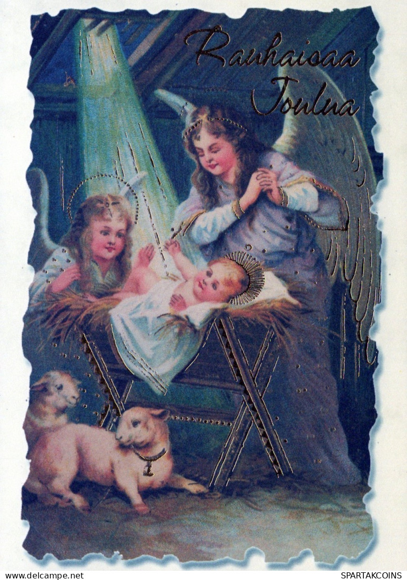 ANGEL CHRISTMAS Holidays Vintage Postcard CPSM #PAH105.GB - Angels