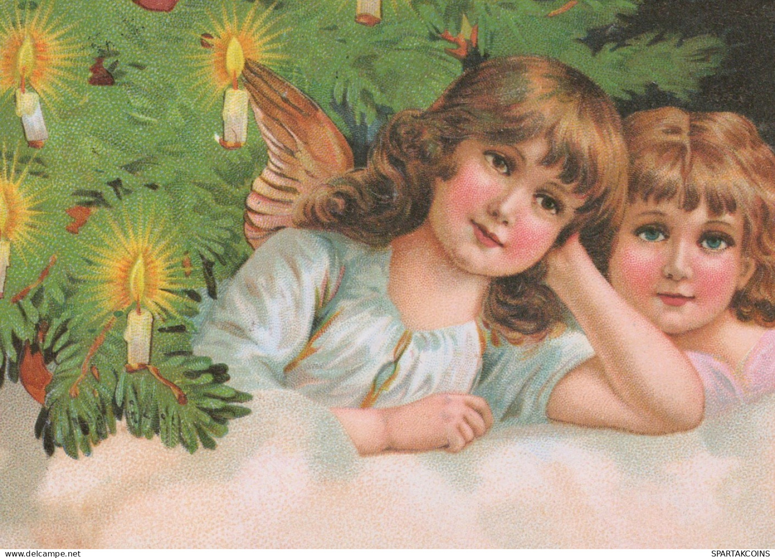 ANGEL CHRISTMAS Holidays Vintage Postcard CPSM #PAH042.GB - Angels