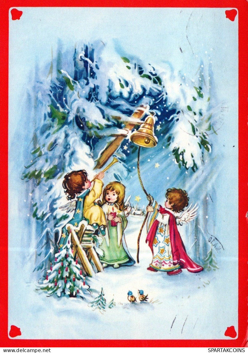ANGEL CHRISTMAS Holidays Vintage Postcard CPSM #PAG980.GB - Engel