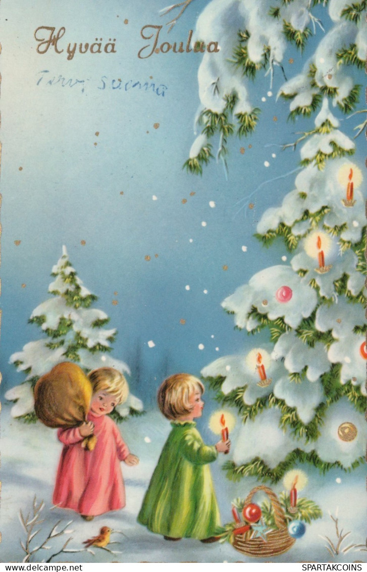 ANGEL CHRISTMAS Holidays Vintage Postcard CPSMPF #PAG731.GB - Angels