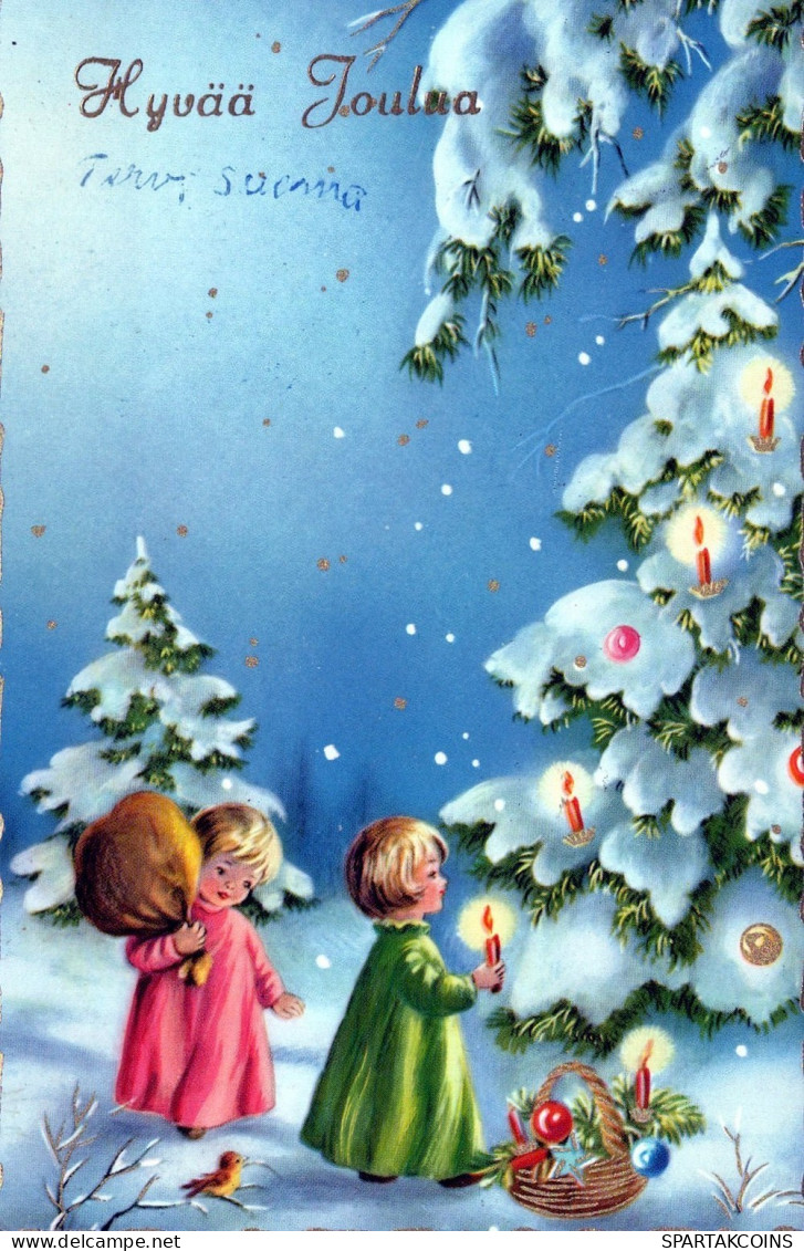 ANGEL CHRISTMAS Holidays Vintage Postcard CPSMPF #PAG731.GB - Angels