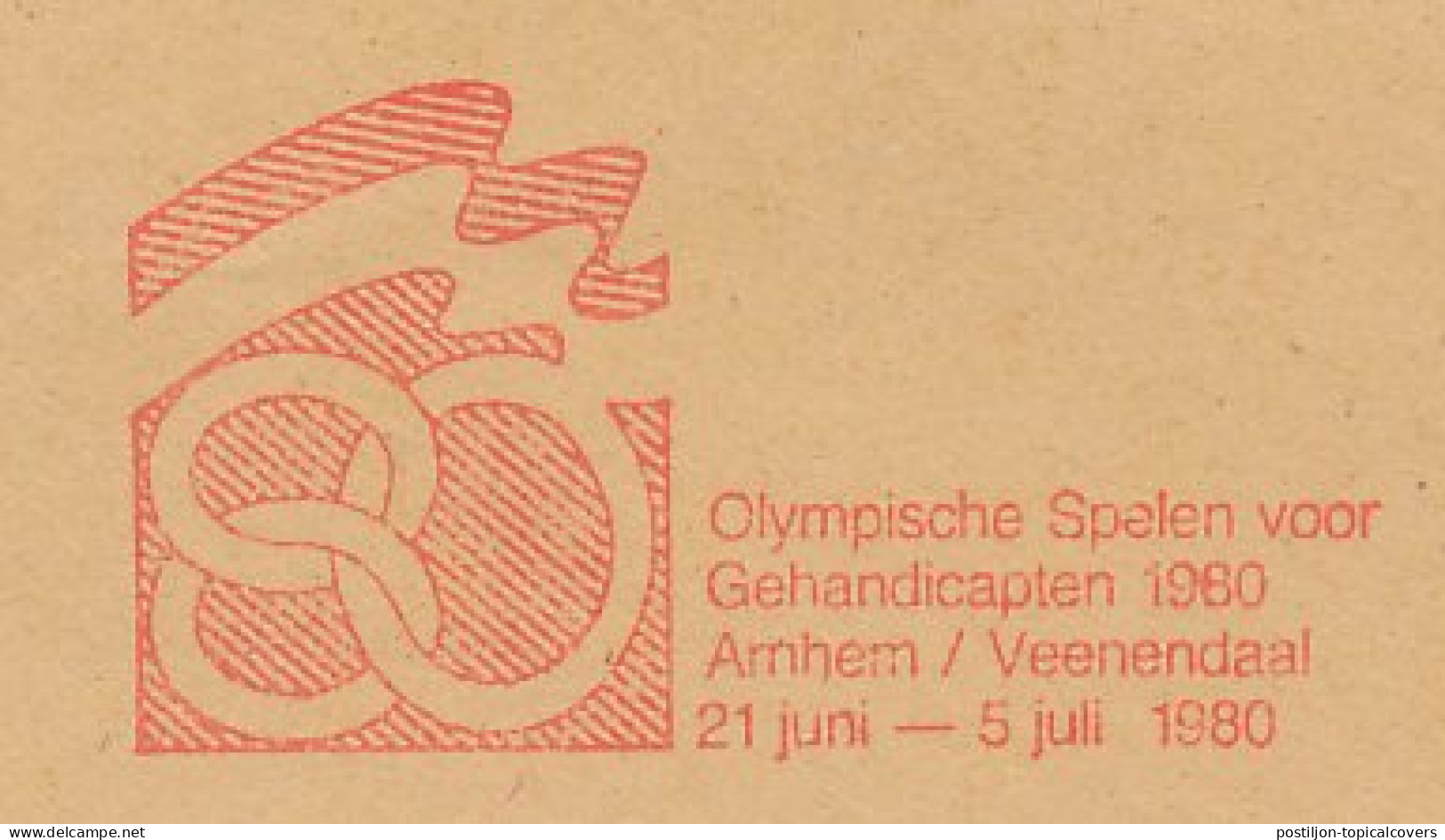 Meter Cut Netherlands 1980 VI Summer Paralympic Games 1980 The Netherlands - Andere & Zonder Classificatie