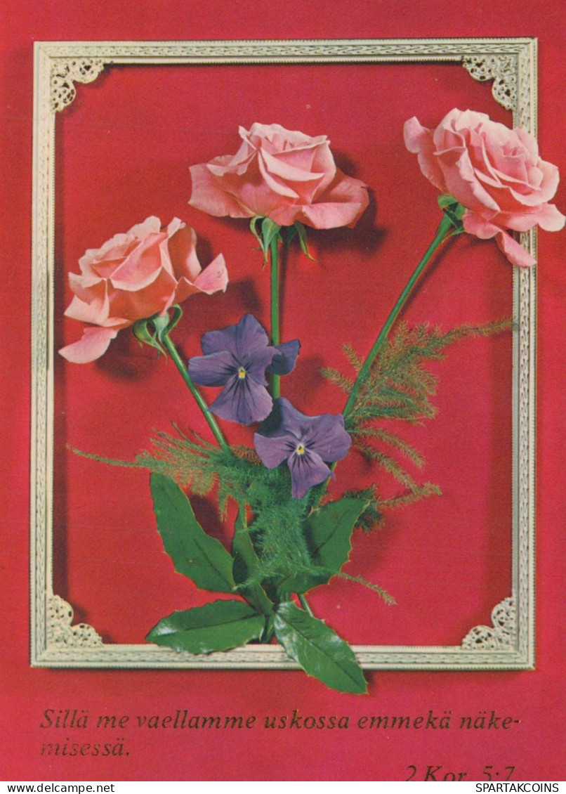 FIORI Vintage Cartolina CPSM #PBZ304.IT - Flowers