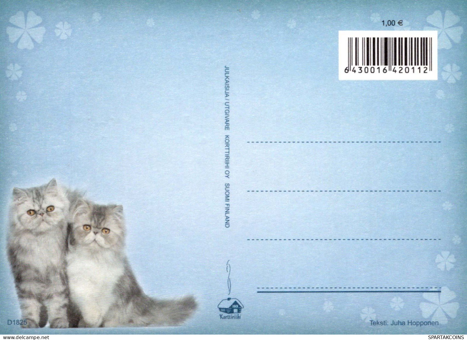 GATTO KITTY Animale Vintage Cartolina CPSM #PBQ943.IT - Cats