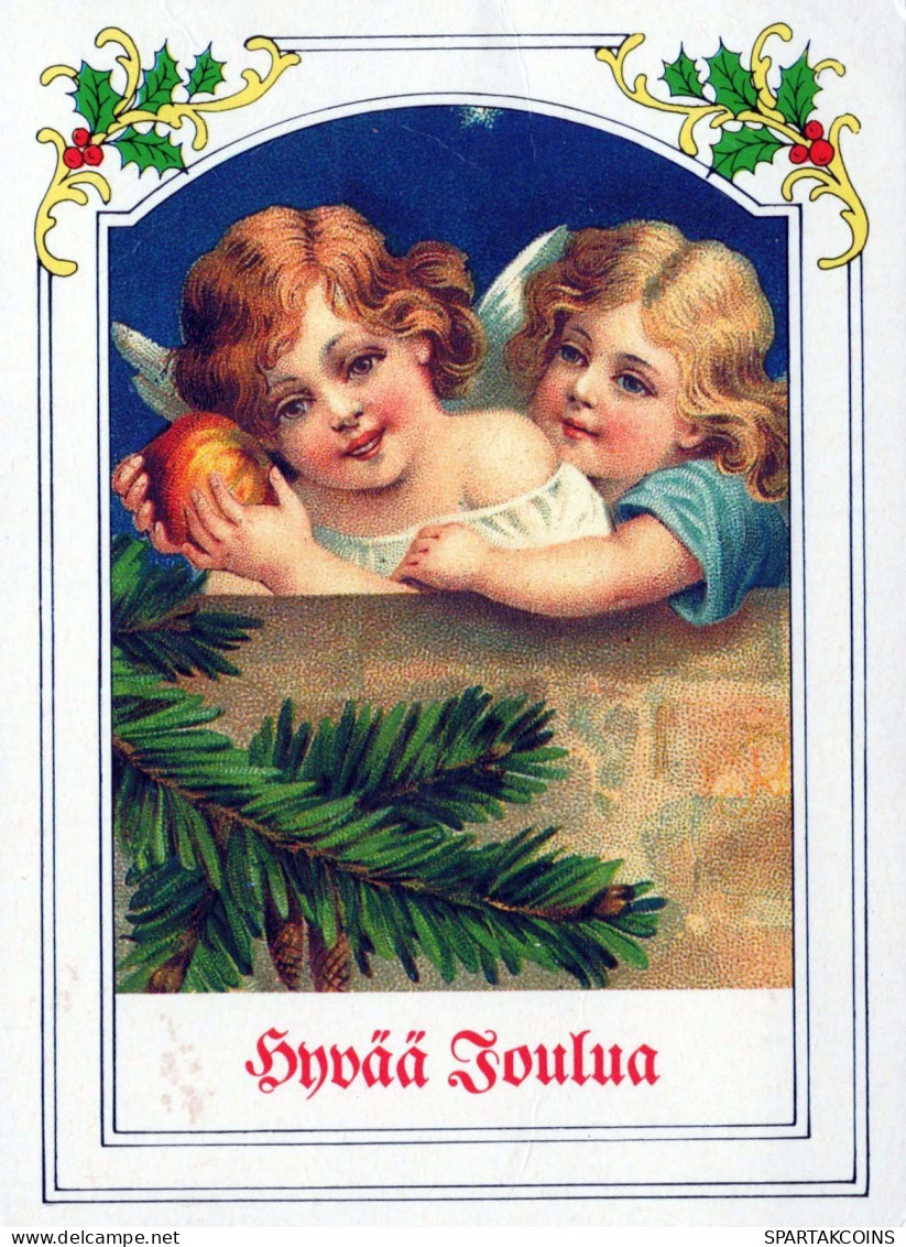 ANGELO Natale Vintage Cartolina CPSM #PBP525.IT - Engel