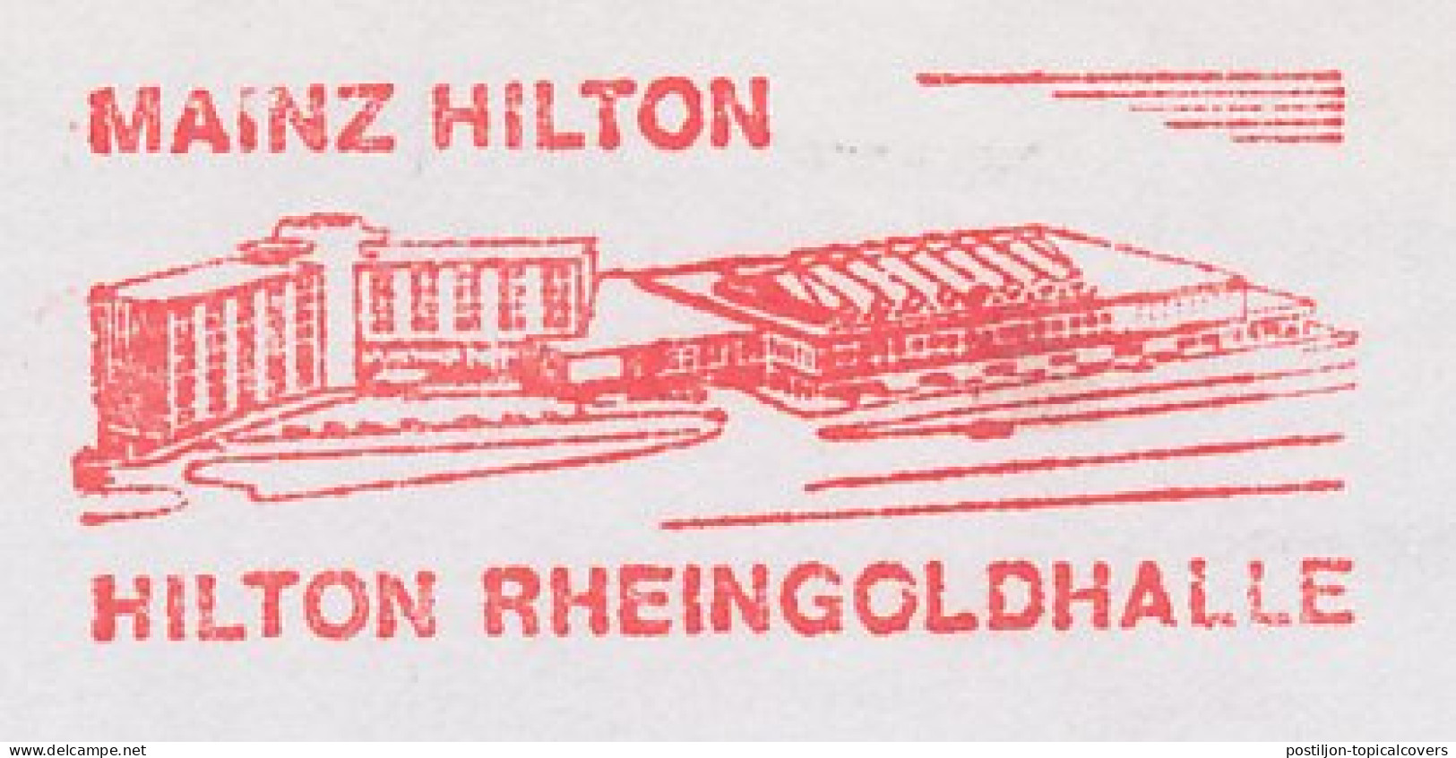 Meter Cut Germany 1990 Hilton Hotel - Mainz - Sonstige & Ohne Zuordnung