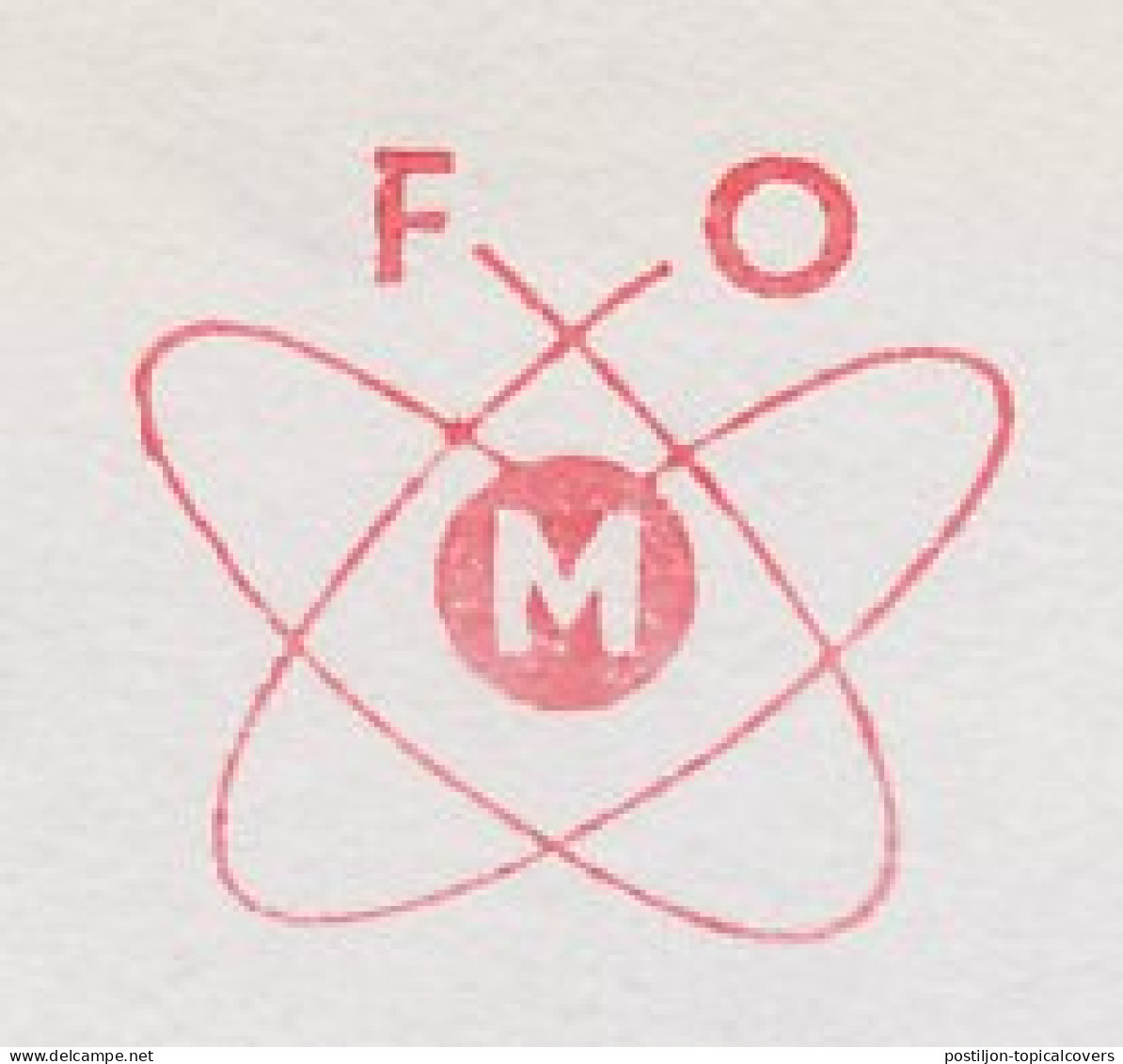 Meter Cover Netherlands 1988 FMO - Foundation For Fundamental Research Of Matter - Atom - Andere & Zonder Classificatie