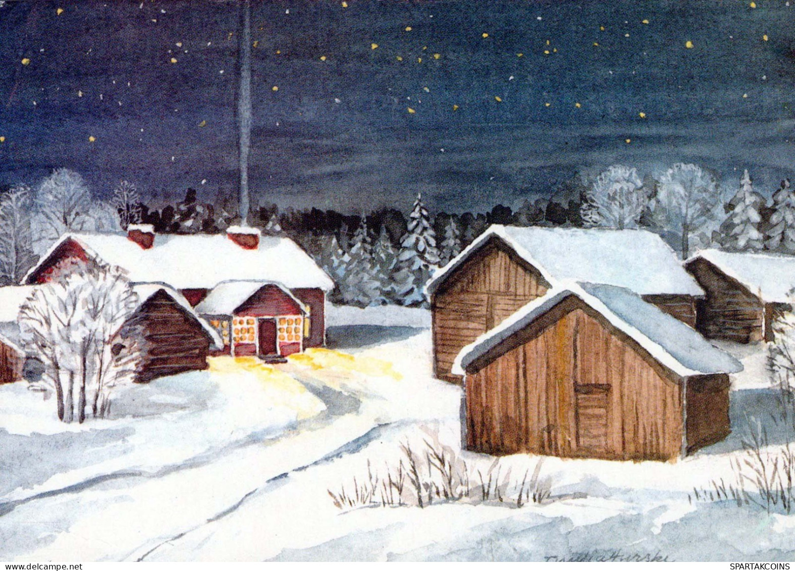 Buon Anno Natale Vintage Cartolina CPSM #PAV797.IT - Neujahr