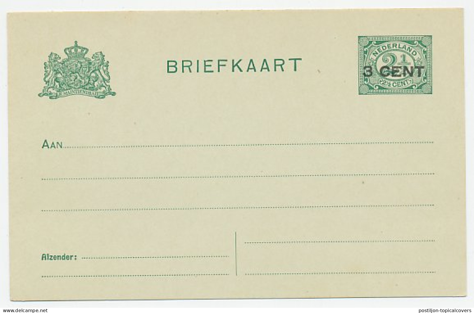 Briefkaart G. 96 A II - Postal Stationery