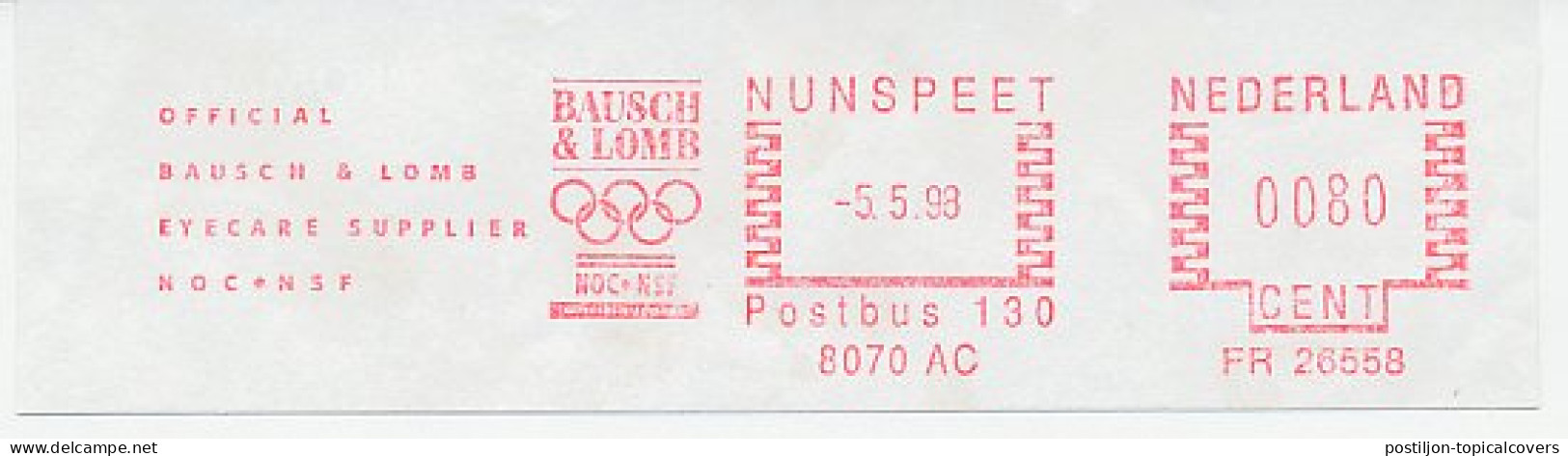 Meter Cut Netherlands 1998 Bausch & Lomb - Eyecare Supplier - Olympic Committee - Other & Unclassified