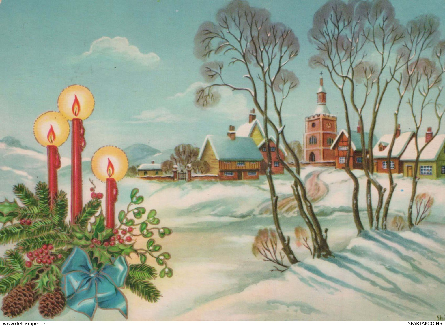 Buon Anno Natale Vintage Cartolina CPSM #PAT055.IT - Nouvel An