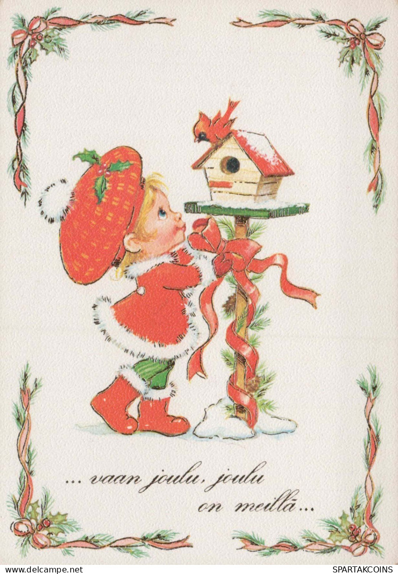 Buon Anno Natale BAMBINO Vintage Cartolina CPSM #PAS809.IT - New Year