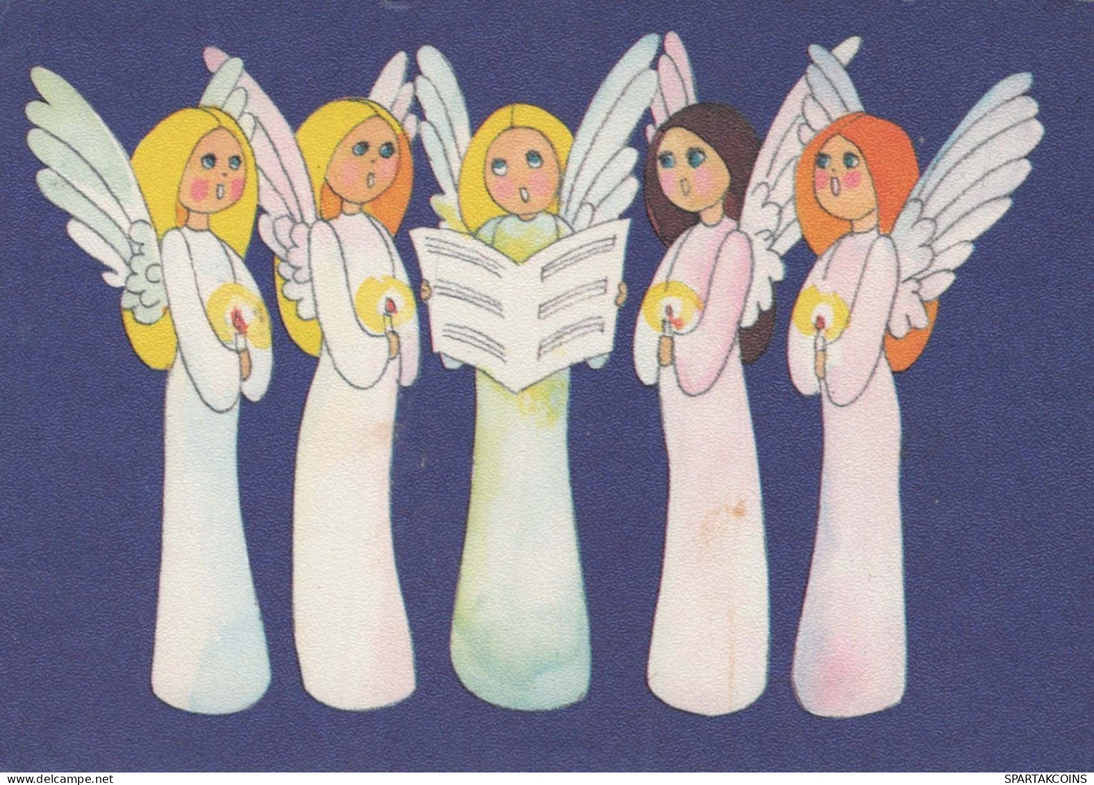 ANGELO Buon Anno Natale Vintage Cartolina CPSM #PAS743.IT - Engel
