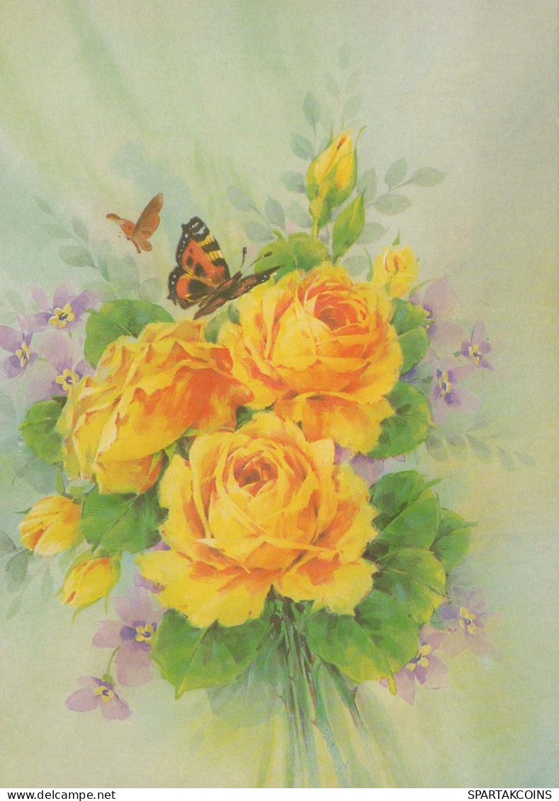 FIORI Vintage Cartolina CPSM #PAS017.IT - Flowers