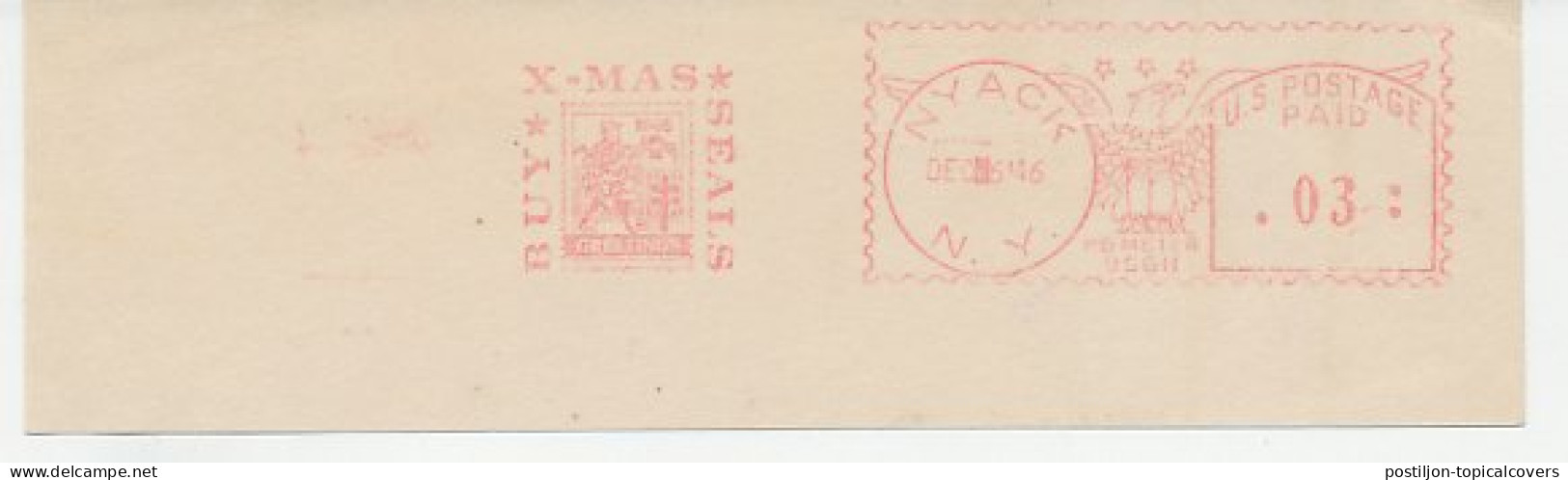 Meter Cut USA 1946 Christmas Seals  - Weihnachten