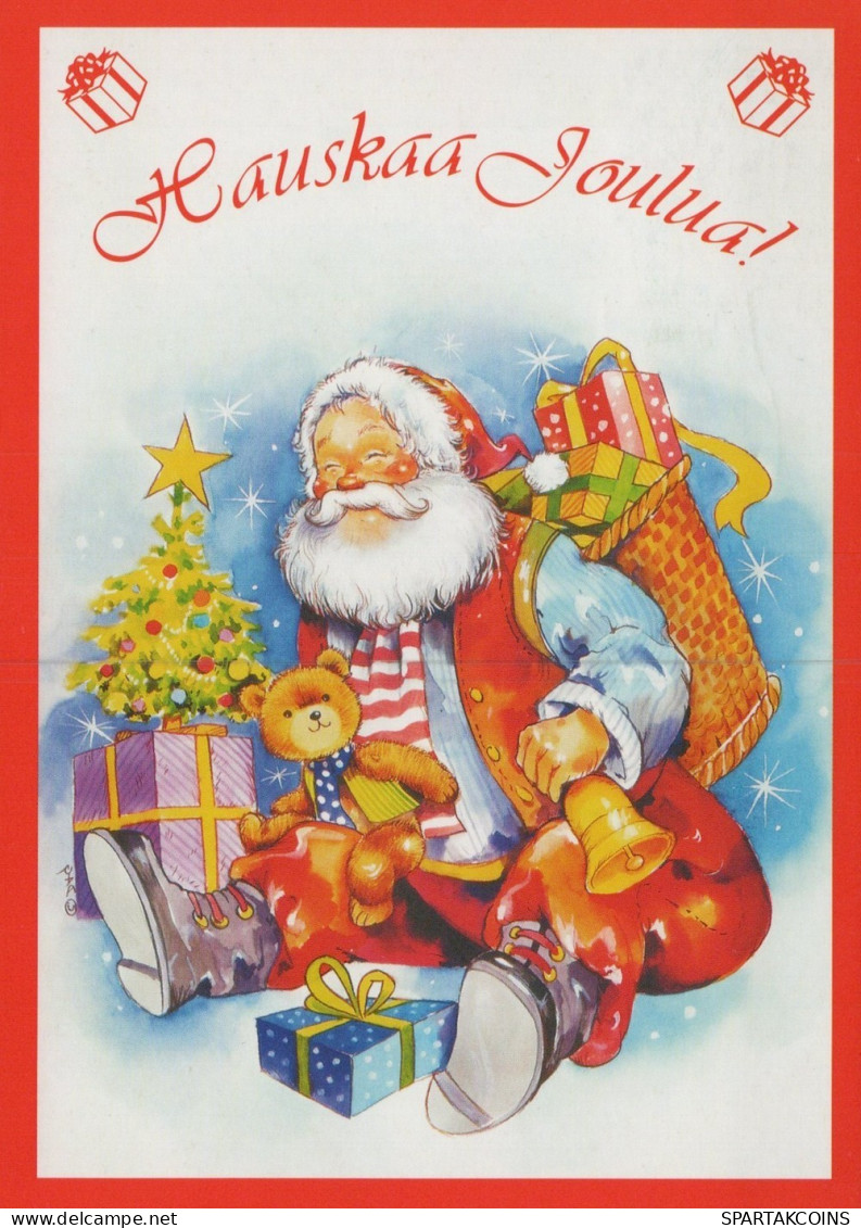 BABBO NATALE Natale Vintage Cartolina CPSM #PAK687.IT - Santa Claus