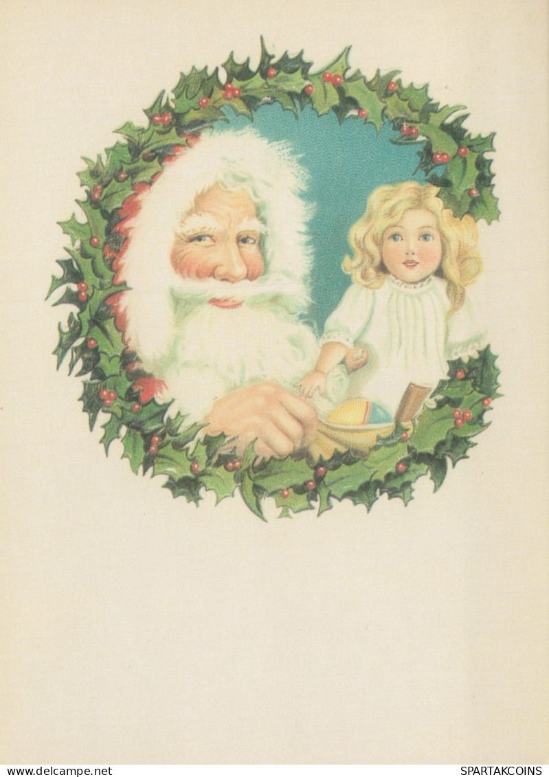 BABBO NATALE BAMBINO Natale Vintage Cartolina CPSM #PAK280.IT - Santa Claus