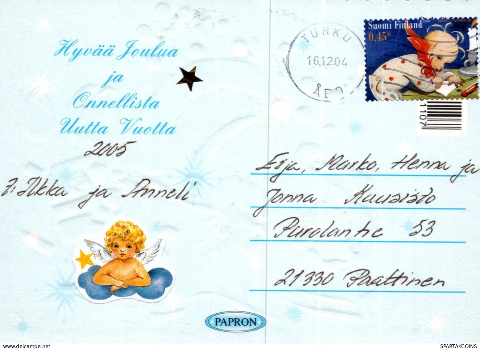 BABBO NATALE Natale Vintage Cartolina CPSM #PAK820.IT - Santa Claus