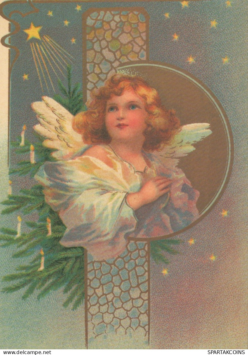 ANGELO Buon Anno Natale Vintage Cartolina CPSM #PAJ314.IT - Engel