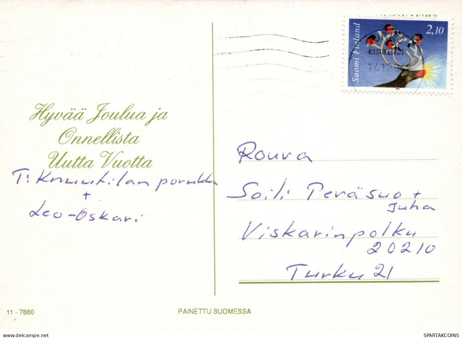 BABBO NATALE Natale Vintage Cartolina CPSM #PAJ574.IT - Kerstman