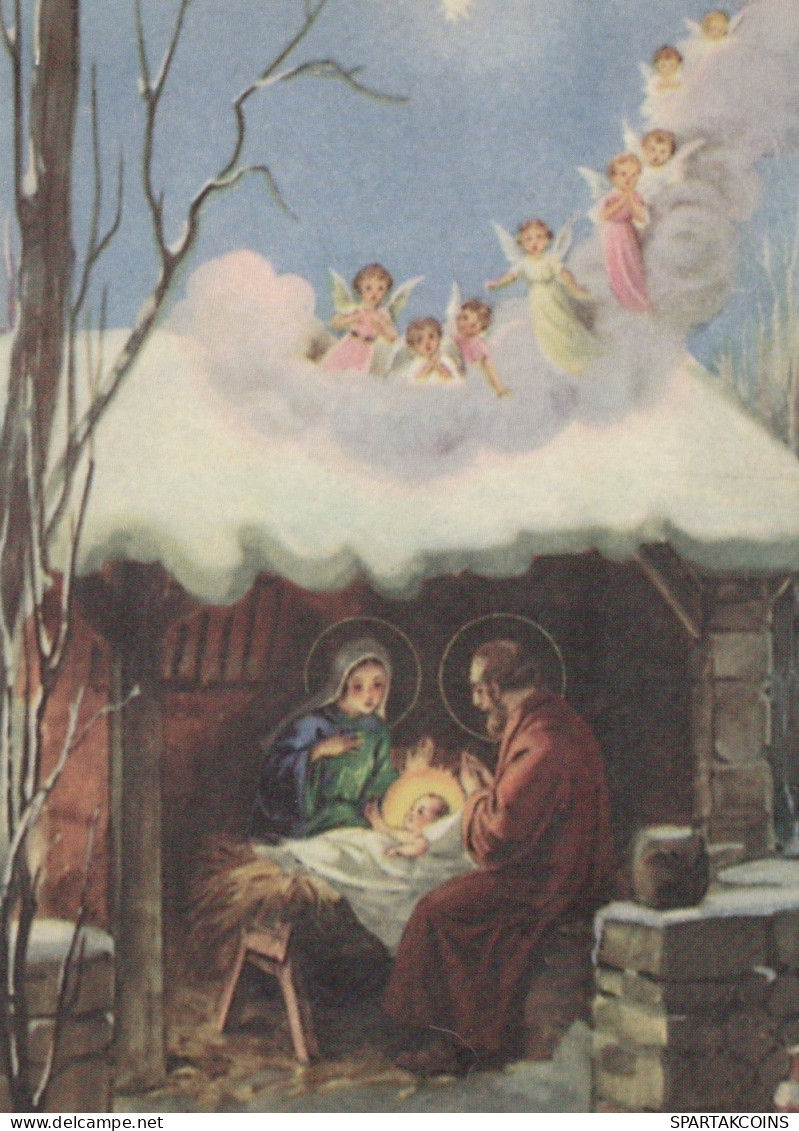 ANGELO Buon Anno Natale Vintage Cartolina CPSM #PAH798.IT - Engel