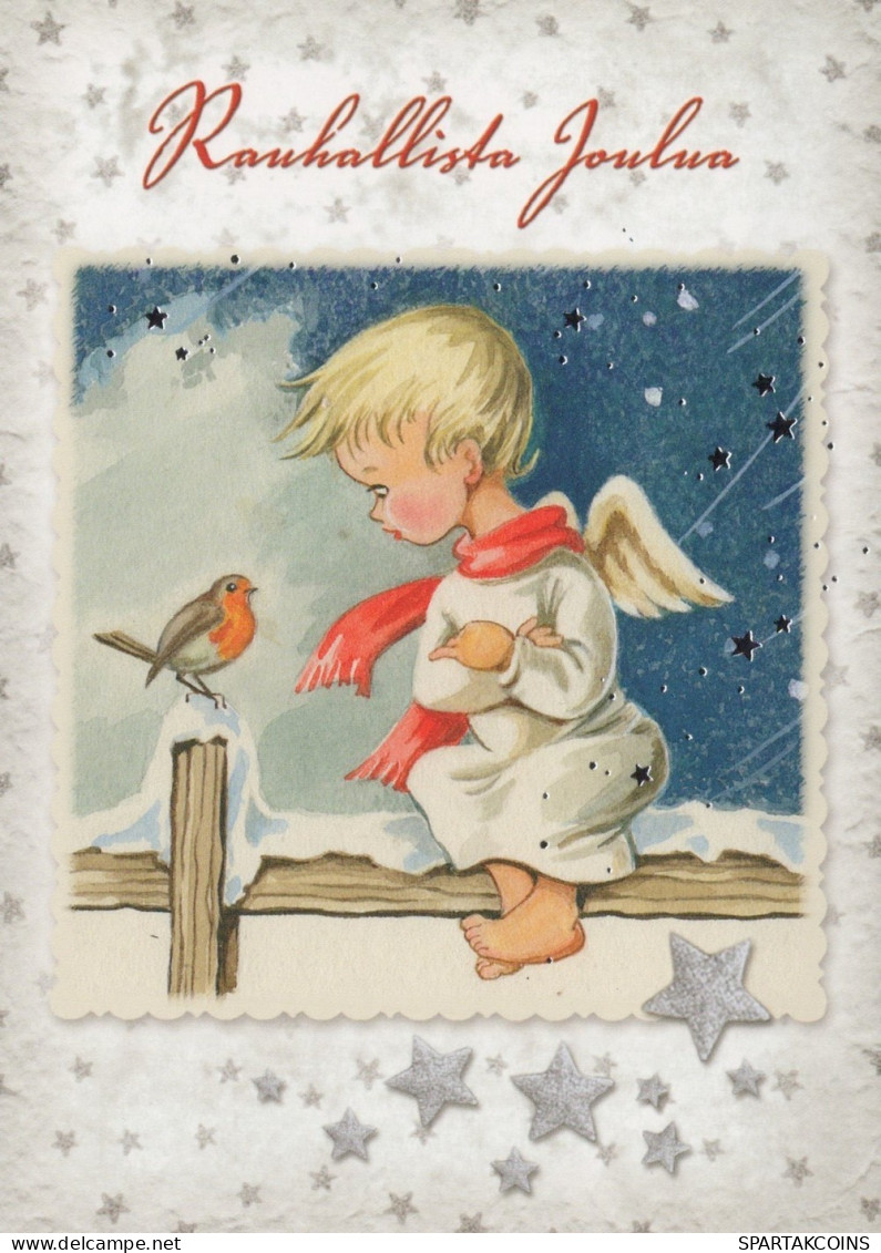 ANGELO Buon Anno Natale Vintage Cartolina CPSM #PAJ251.IT - Engel