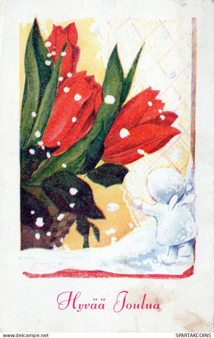 ANGELO Buon Anno Natale Vintage Cartolina CPSMPF #PAG798.IT - Anges