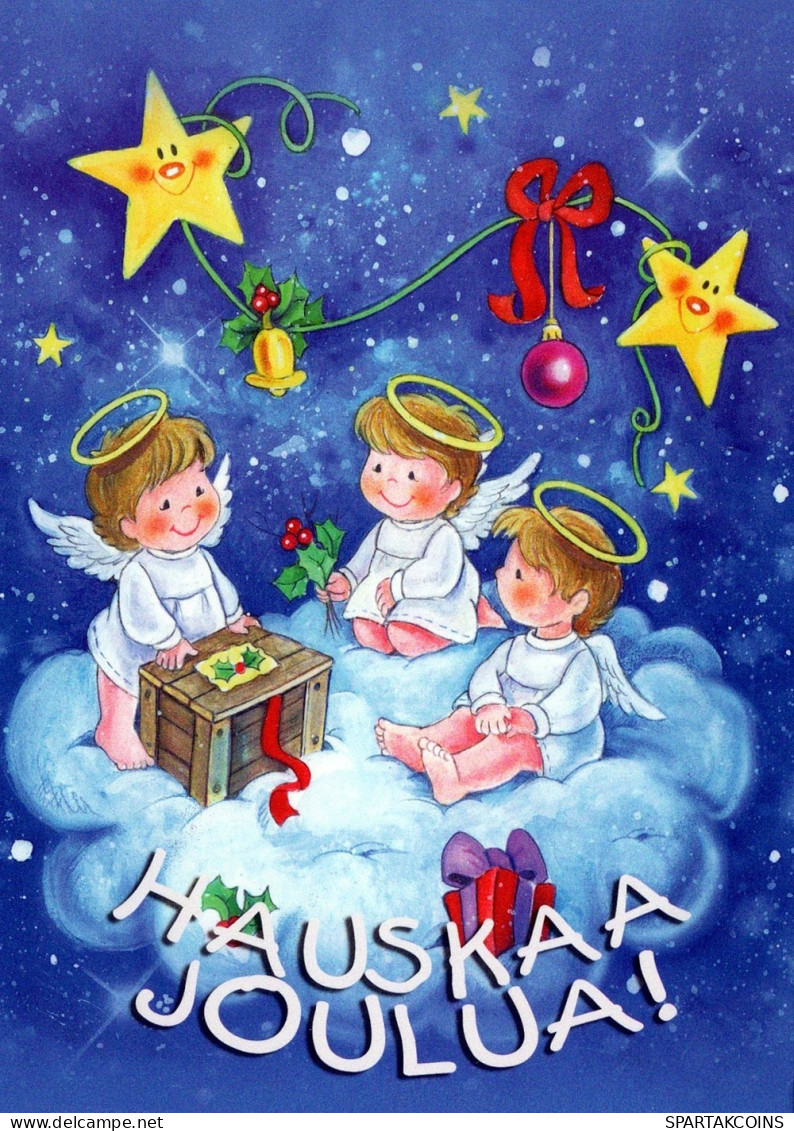 ANGELO Buon Anno Natale Vintage Cartolina CPSM #PAH174.IT - Angels