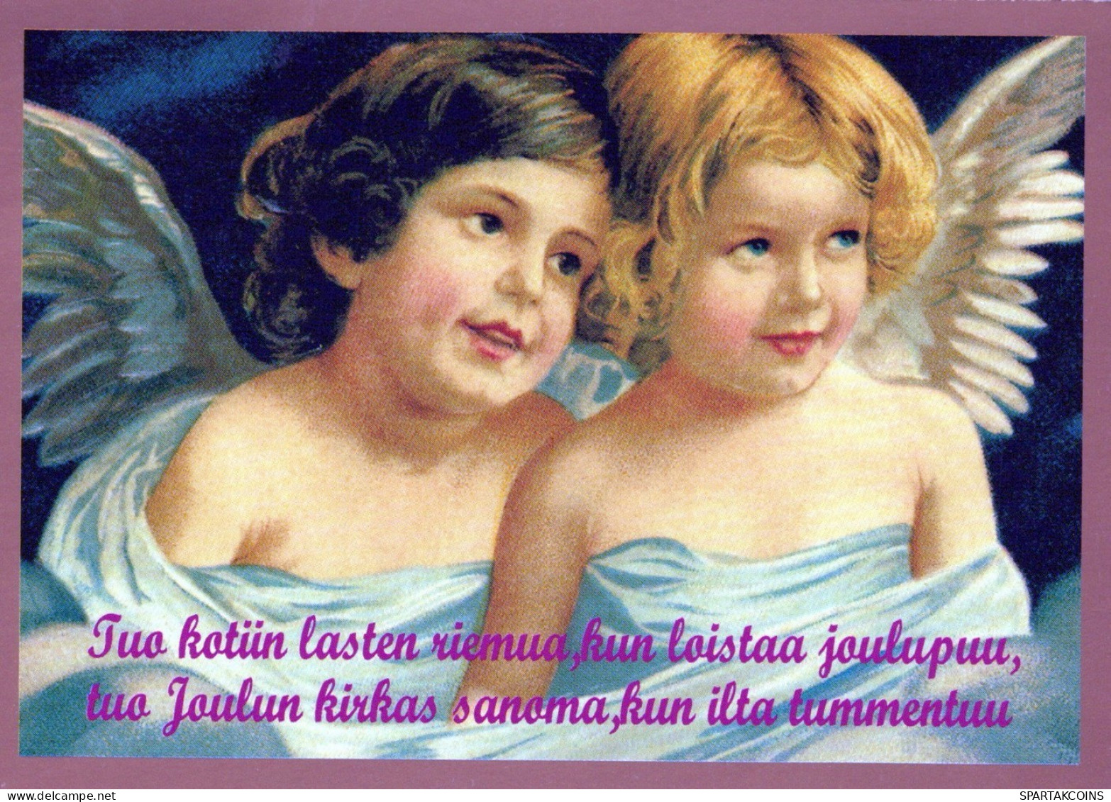 ANGELO Buon Anno Natale Vintage Cartolina CPSM #PAH046.IT - Engel