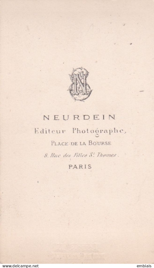 REINE DE BELGIQUE Photo Originale CDV Portrait De Marie-Henriette-Anne Par Le Photographe Neurdein - Alte (vor 1900)