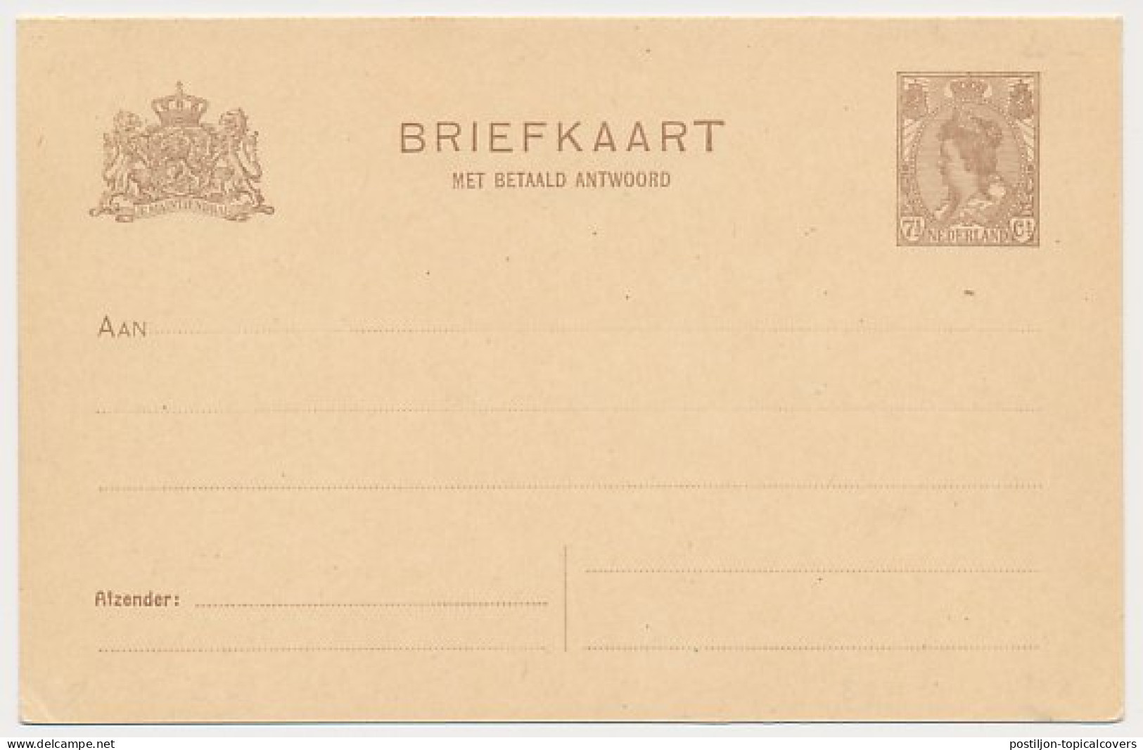 Briefkaart G. 123 II - Ganzsachen