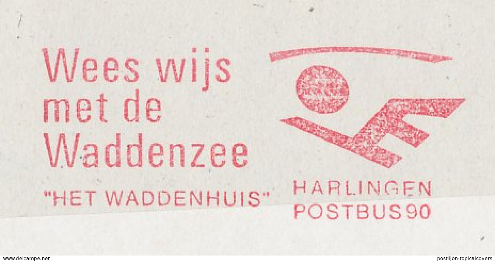 Meter Cover Netherlands 1998 Wadden Sea Be Wise With The Wadden Sea - Harlingen - Fische