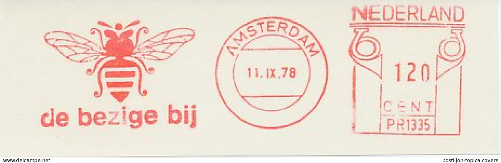 Meter Cut Netherlands 1978 Bee - Sonstige & Ohne Zuordnung