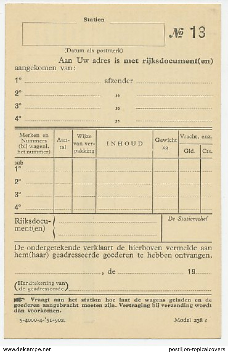 Spoorwegbriefkaart G. NS302 F - Ganzsachen