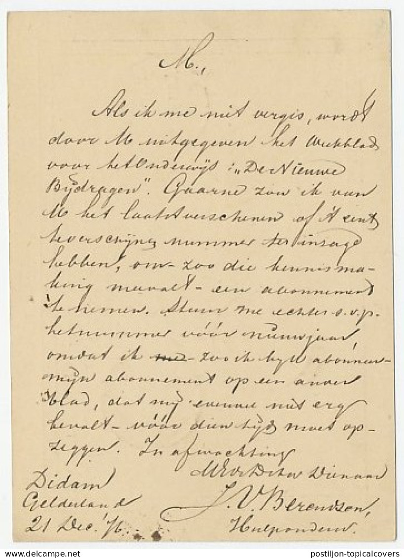Naamstempel Didam 1876 - Brieven En Documenten
