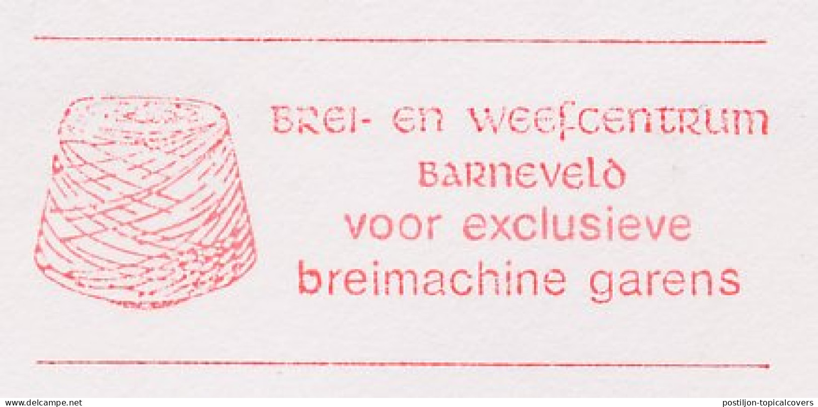 Meter Cover Netherlands 1992 Knit And Weave Center Barneveld - Epe - Textiles